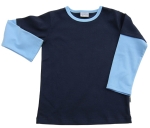Doublesleeve-Shirt navy/hellblau (R)