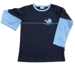 Langarmshirt mit Walprint aus Biobaumwolle