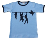 T-Shirt "Kletterstange" hellblau/navy