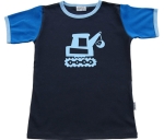 T-Shirt "Bagger" navy/blau/hellblau