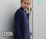 Kinderstrickjacke dunkelblau