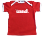 Babyshirt personalisiert rot