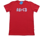 M�nner-T-Shirt "ABCD" rot