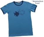 M�nner-T-Shirt petrol/navy  (Aufdruck frei w�hlbar)