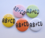 Button ABCD AB/CD Anstecker