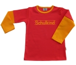 Schulkind-Shirt rot/orange