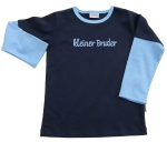 Bruder-Shirt navy/hellblau R