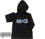 Kapuzenshirt "ABCD" schwarz