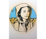 Postkarte Recyclingpapier Seefrau