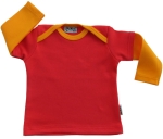 unbedrucktes Babyshirt rot orange
