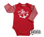 Ringelbody "Leichtmatrosin" rot/wei�
