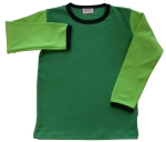 Langarmshirt Kinder grün unbedruckt