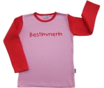Bestimmerin-Shirt rosa/rot