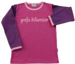 Schwester-Shirt, fuchsia/lila/rosa
