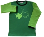 Fische-Shirt gr�n/apfel/schwarz