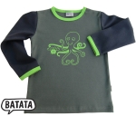 Kraken-Shirt schilf/navy/apfel