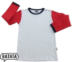 Langarmshirt wei�/rot/navy (R)