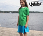 Biokleidung M�dchenrock knielang