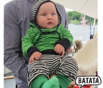 Baby Ringel-Hose marine-wei� Baumwolle