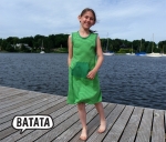 Ringelkleid bio grün