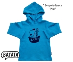 Kapuzenshirt türkis (Aufdruck frei wählbar)
