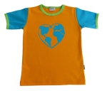 T-Shirt "Herzerde" orange/t�rkis/apfel