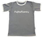 T-Shirt "Fu�ballzwerg" grau/wei�