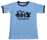 T-Shirt "Viererkette"hellblau/navy