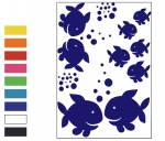 Wallsticker Fische Deko