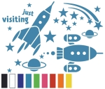 Wallsticker Rakete